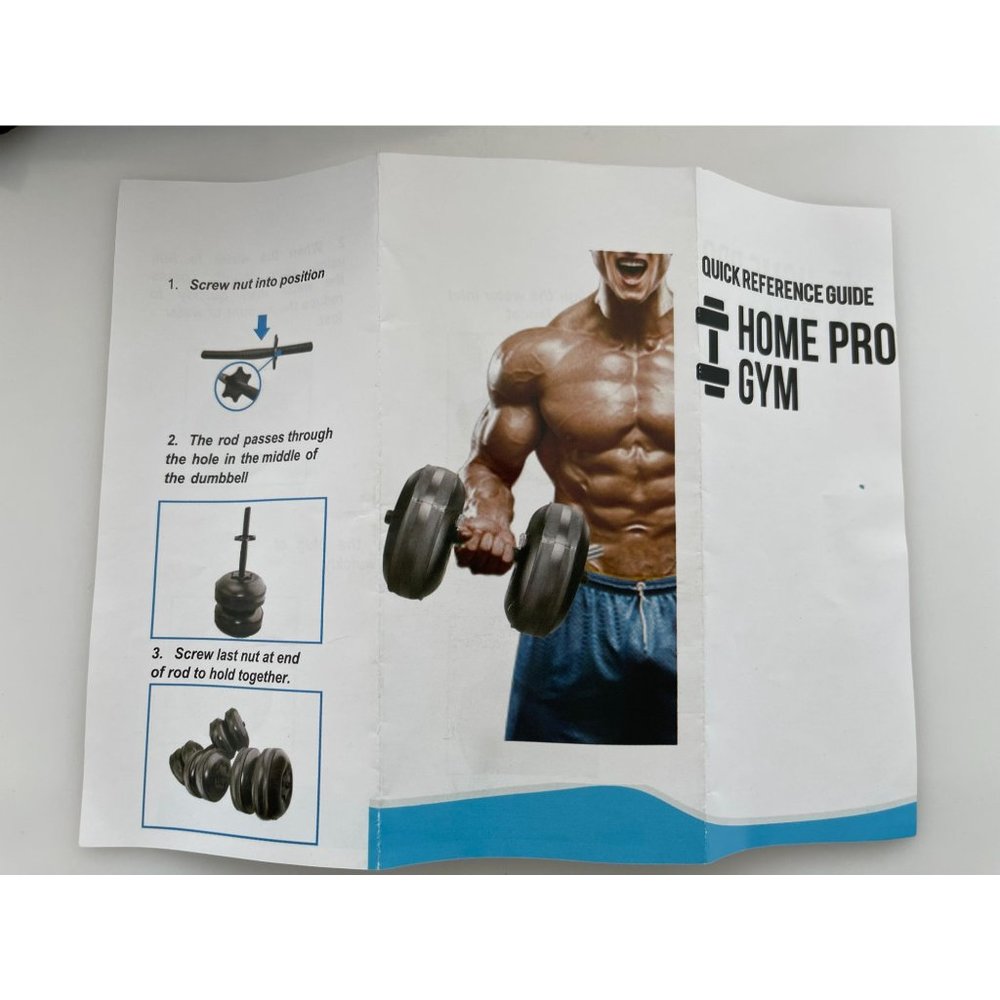Home Pro Gym Workout Bundle Water Dumbbells and TRX Bands- 10/15/20lbs - Picture 4 of 5